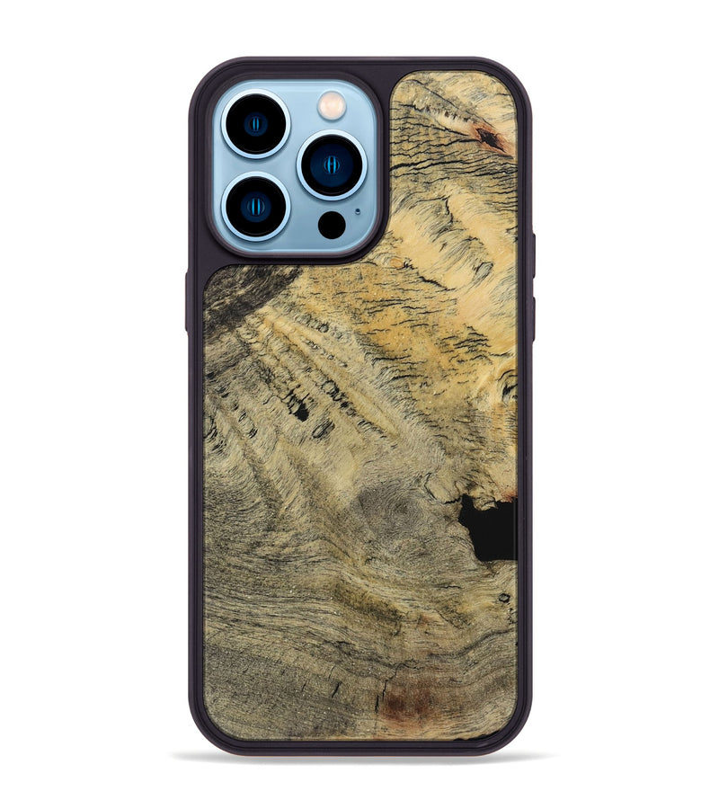 iPhone 14 Pro Max Wood Phone Case - Kamal (Wood Burl, 730638)