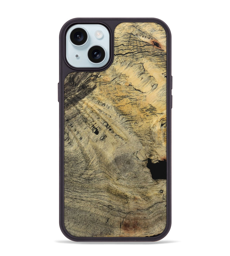 iPhone 15 Plus Wood Phone Case - Kamal (Wood Burl, 730638)