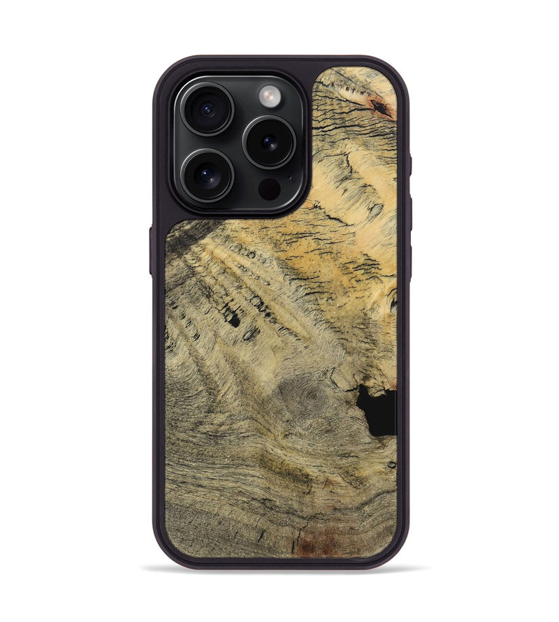 iPhone 15 Pro Wood Phone Case - Kamal (Wood Burl, 730638)