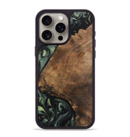 iPhone 15 Pro Max Wood Phone Case - Harlon (Green, 730660)