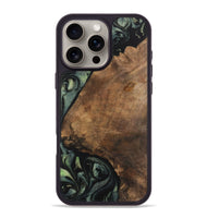 iPhone 16 Pro Max Wood Phone Case - Harlon (Green, 730660)