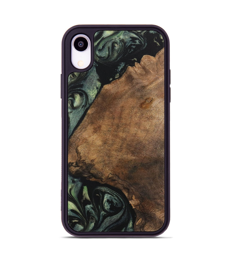 iPhone Xr Wood Phone Case - Harlon (Green, 730660)