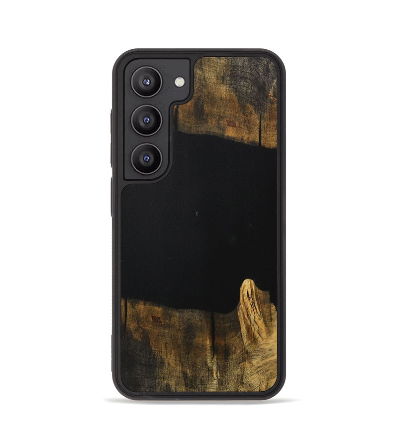 Galaxy S23 Wood Phone Case - Lizeth (Pure Black, 730661)