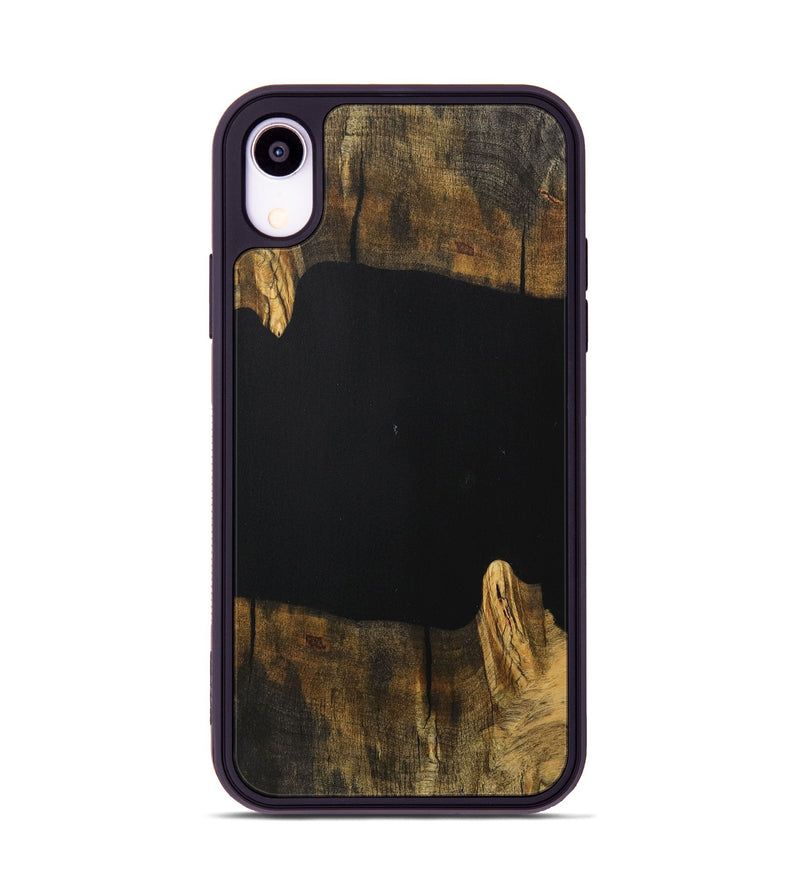 iPhone Xr Wood Phone Case - Lizeth (Pure Black, 730661)