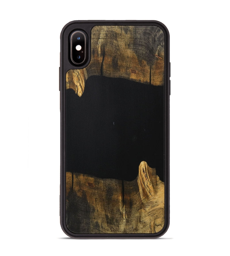 iPhone Xs Max Wood Phone Case - Lizeth (Pure Black, 730661)