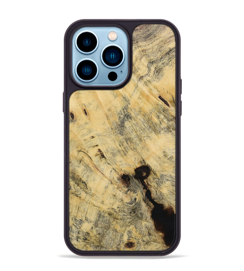 iPhone 14 Pro Max Wood Phone Case - Aedan (Wood Burl, 730662)