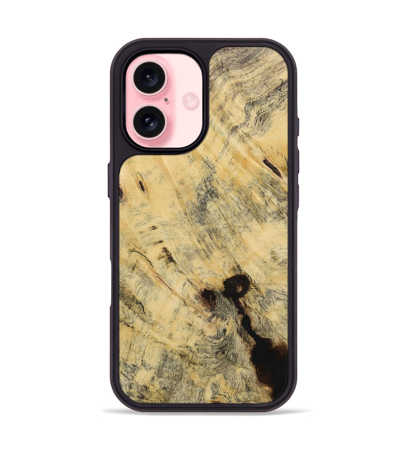 iPhone 16 Wood Phone Case - Aedan (Wood Burl, 730662)