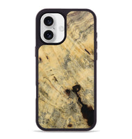 iPhone 16 Plus Wood Phone Case - Aedan (Wood Burl, 730662)