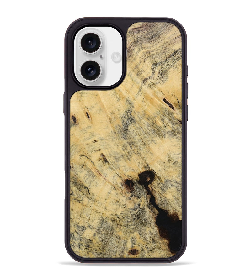 iPhone 16 Plus Wood Phone Case - Aedan (Wood Burl, 730662)