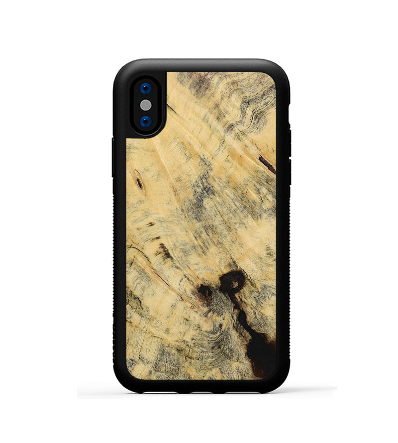 iPhone Xs Wood Phone Case - Aedan (Wood Burl, 730662)