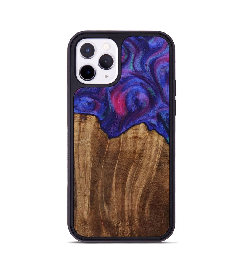 iPhone 11 Pro Wood Phone Case - Ciaran (Purple, 730664)