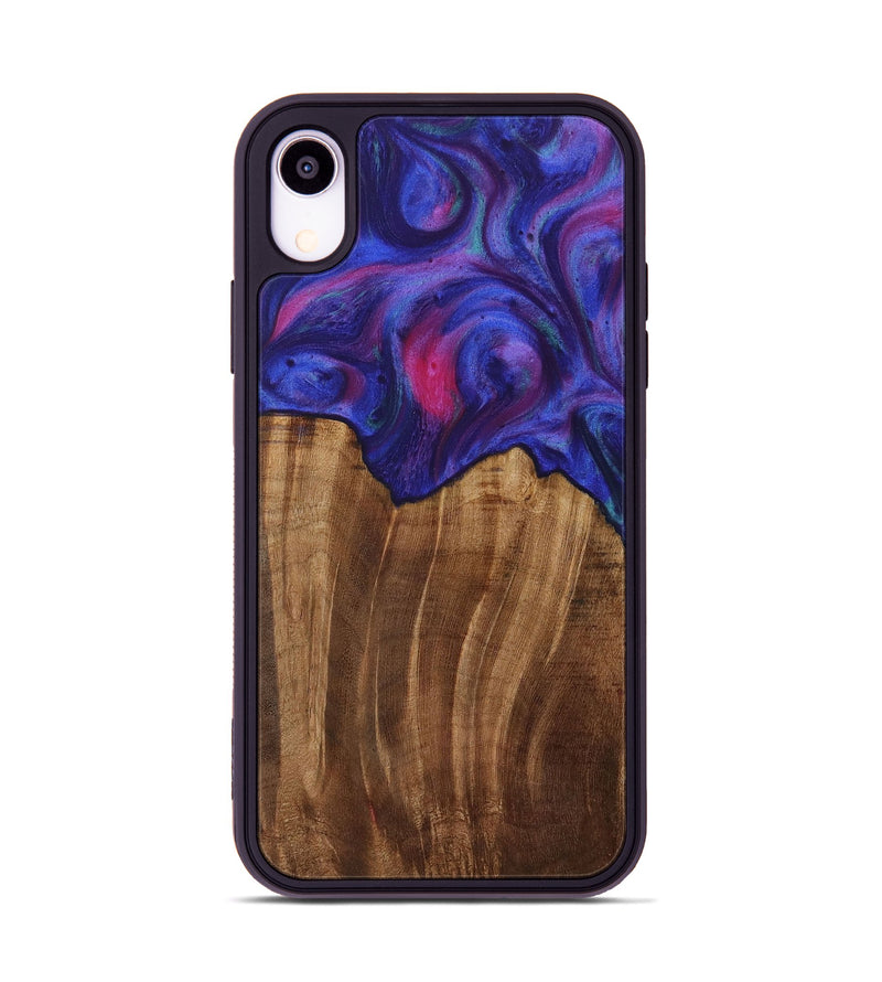 iPhone Xr Wood Phone Case - Ciaran (Purple, 730664)