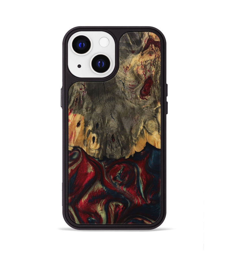 iPhone 13 Wood Phone Case - Emogene (Red, 730665)