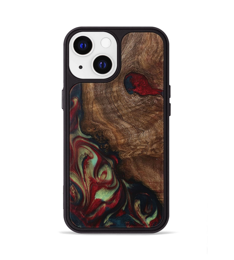 iPhone 13 Wood Phone Case - Hunt (Red, 730666)