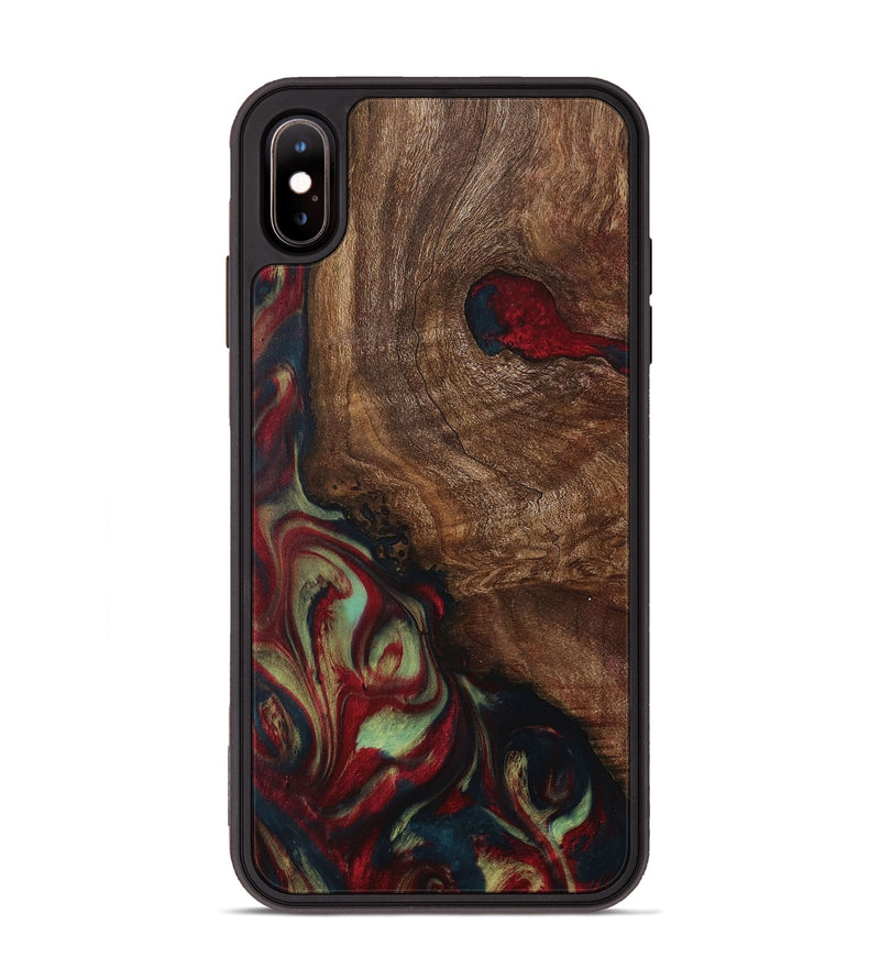 iPhone Xs Max Wood Phone Case - Hunt (Red, 730666)