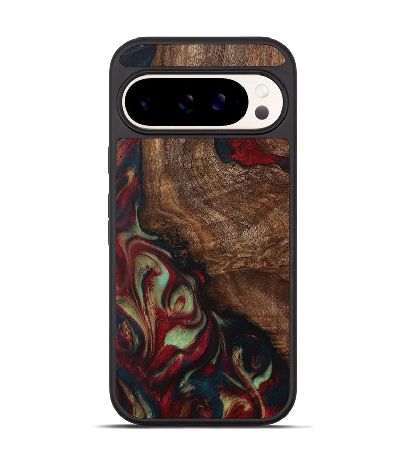 Pixel 9 Wood Phone Case - Hunt (Red, 730666)