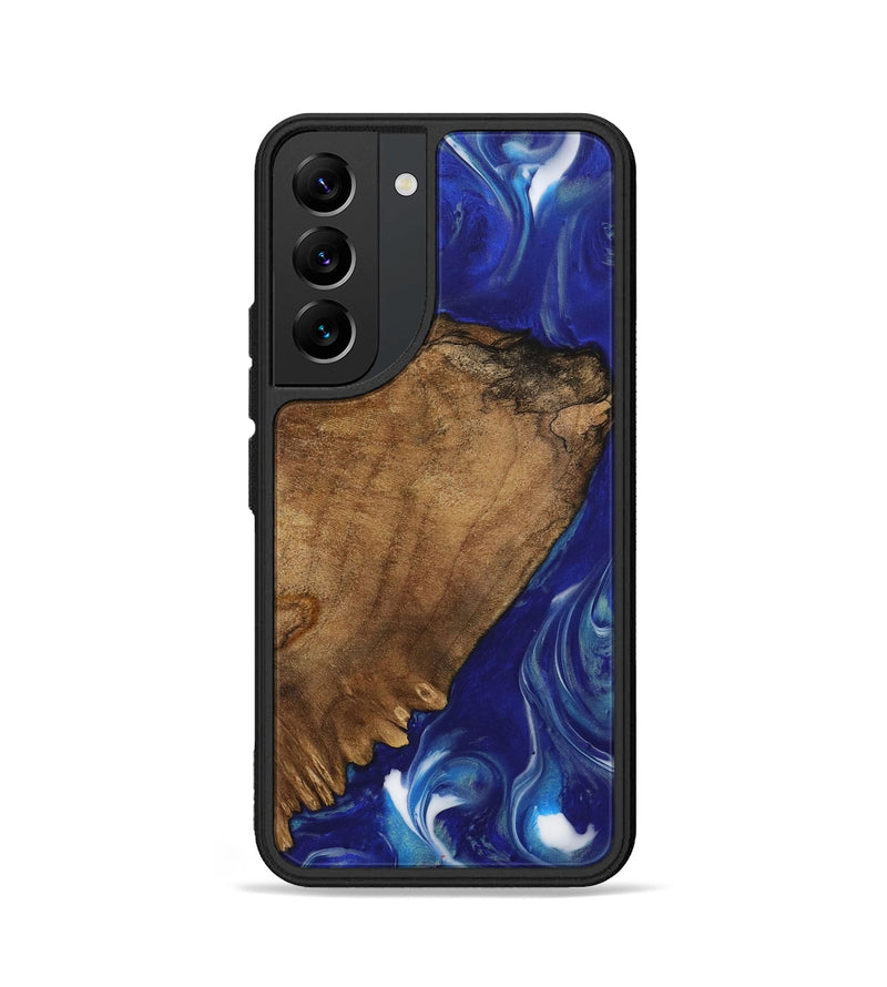 Galaxy S22 Wood Phone Case - Drema (Blue, 730678)