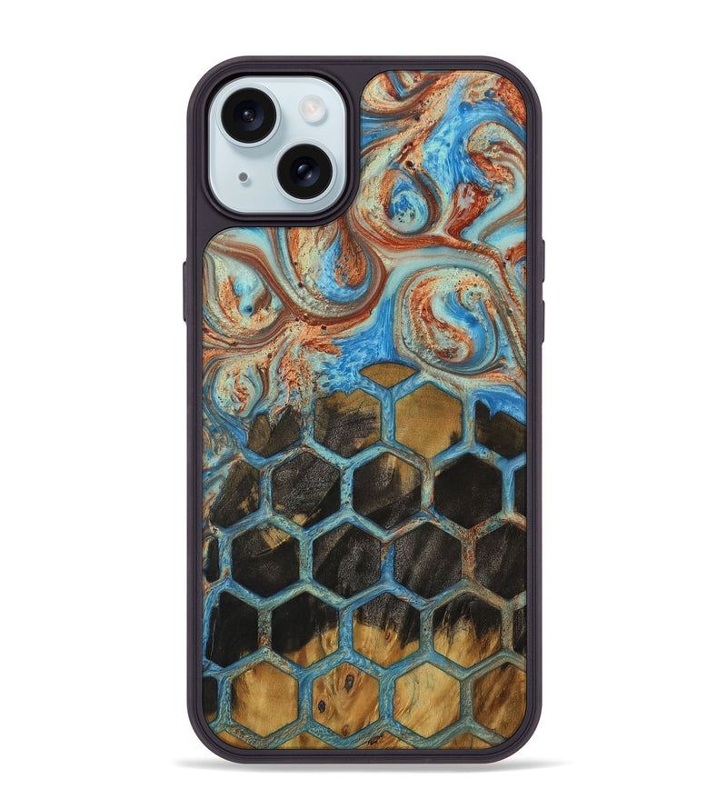 iPhone 15 Plus Wood Phone Case - Deron (Pattern, 730685)