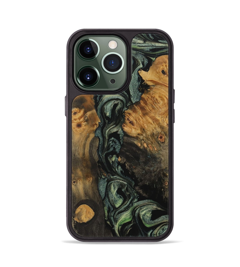 iPhone 13 Pro Wood Phone Case - Tobi (Green, 730686)