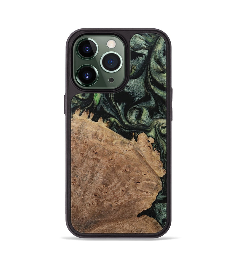 iPhone 13 Pro Wood Phone Case - Bobb (Green, 730687)