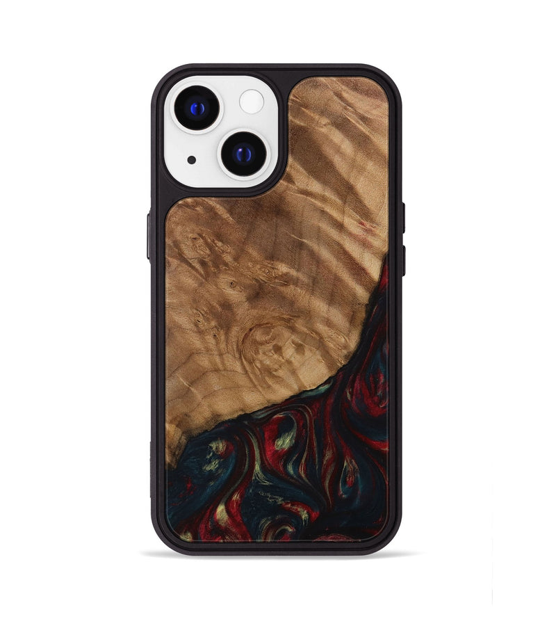 iPhone 13 Wood Phone Case - Kieran (Red, 730688)