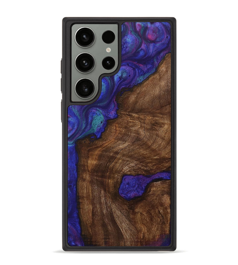 Galaxy S23 Ultra Wood Phone Case - Raquel (Purple, 730689)