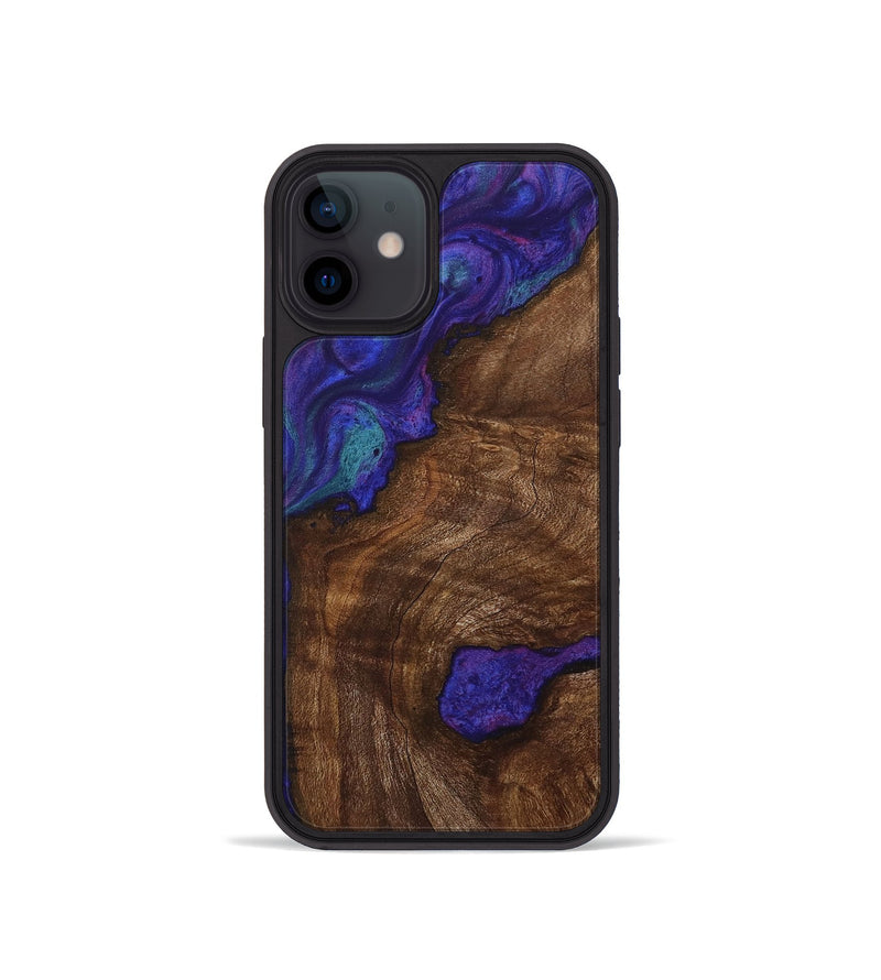 iPhone 12 mini Wood Phone Case - Raquel (Purple, 730689)