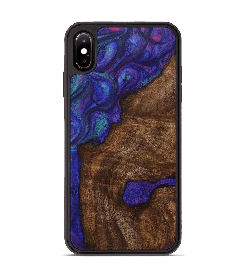 iPhone Xs Max Wood Phone Case - Raquel (Purple, 730689)