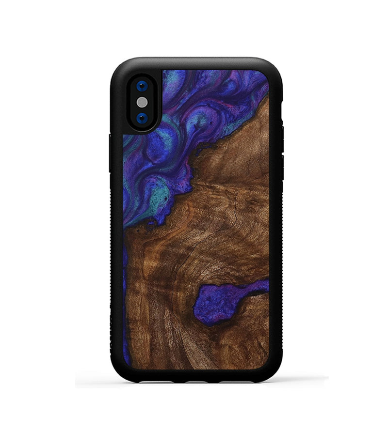 iPhone Xs Wood Phone Case - Raquel (Purple, 730689)