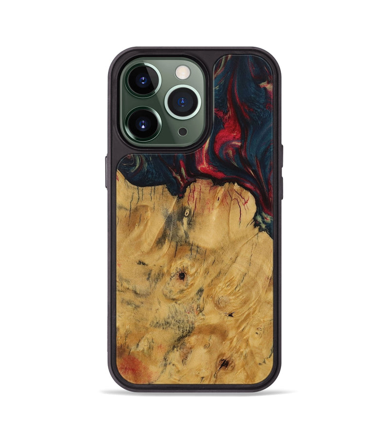 iPhone 13 Pro Wood Phone Case - Beate (Red, 730691)