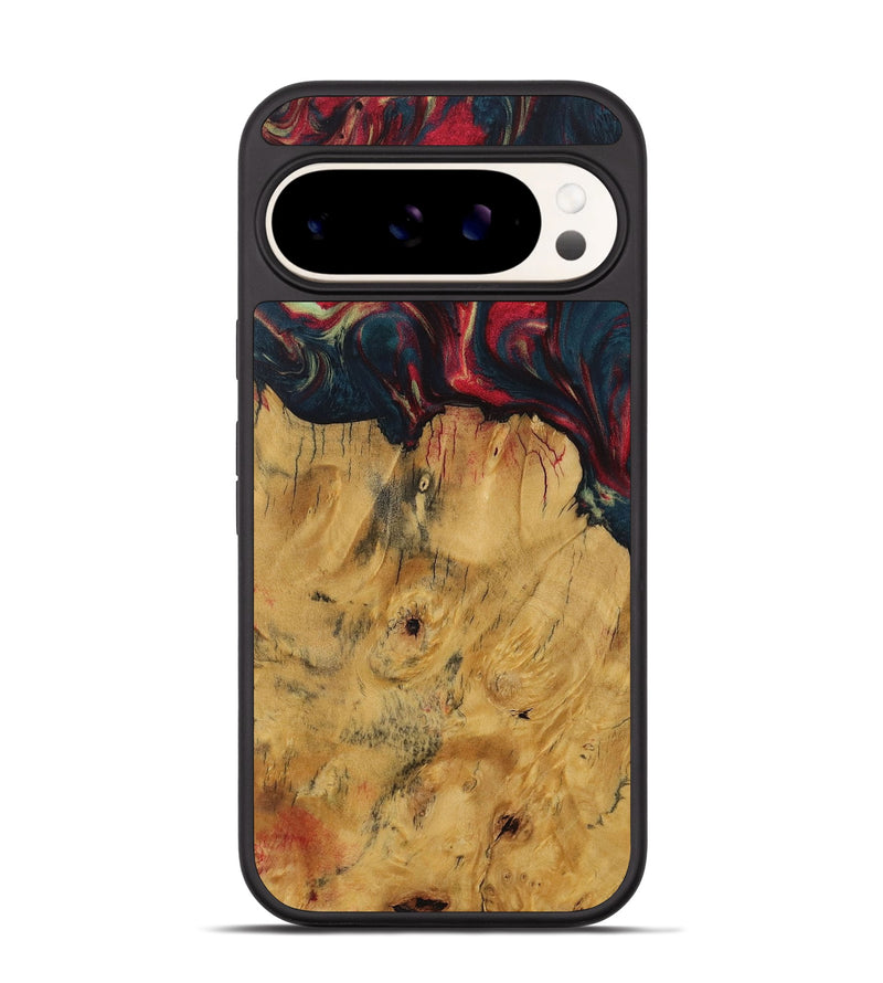 Pixel 9 Wood Phone Case - Beate (Red, 730691)