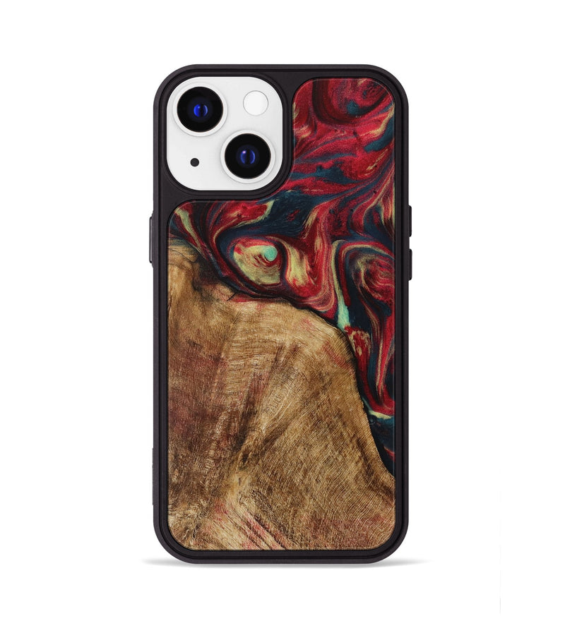 iPhone 13 Wood Phone Case - Oris (Red, 730692)