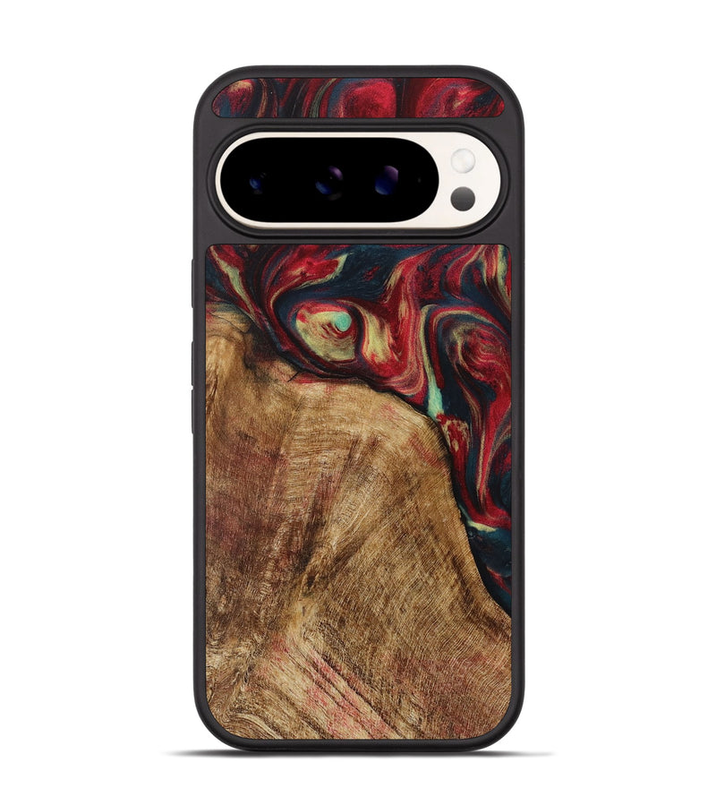 Pixel 9 Wood Phone Case - Oris (Red, 730692)