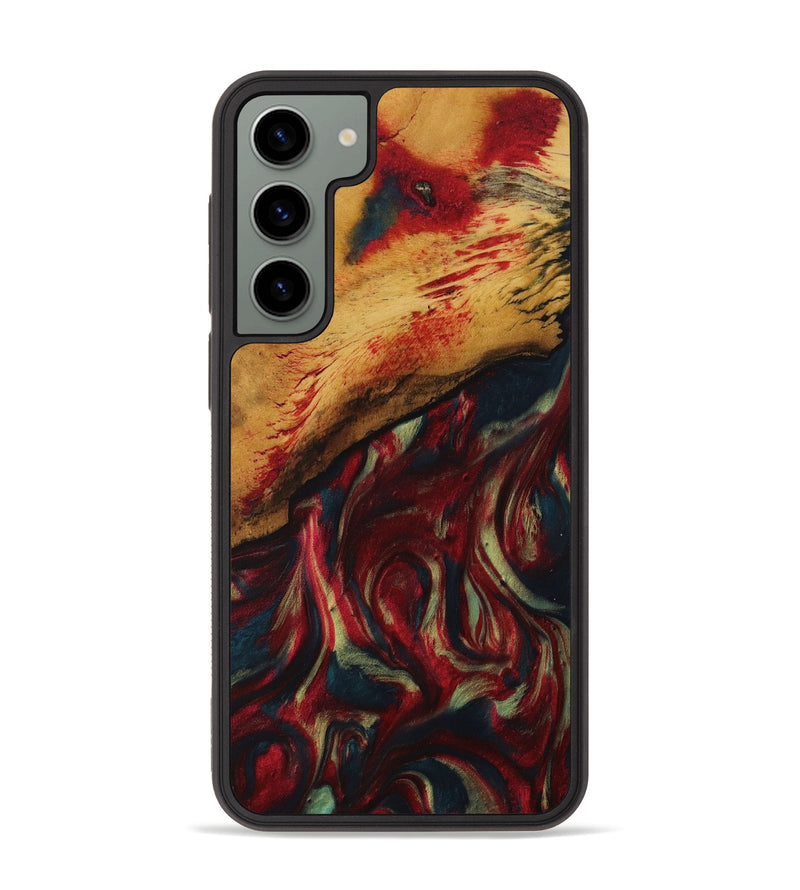 Galaxy S23 Plus Wood Phone Case - Deegan (Red, 730698)