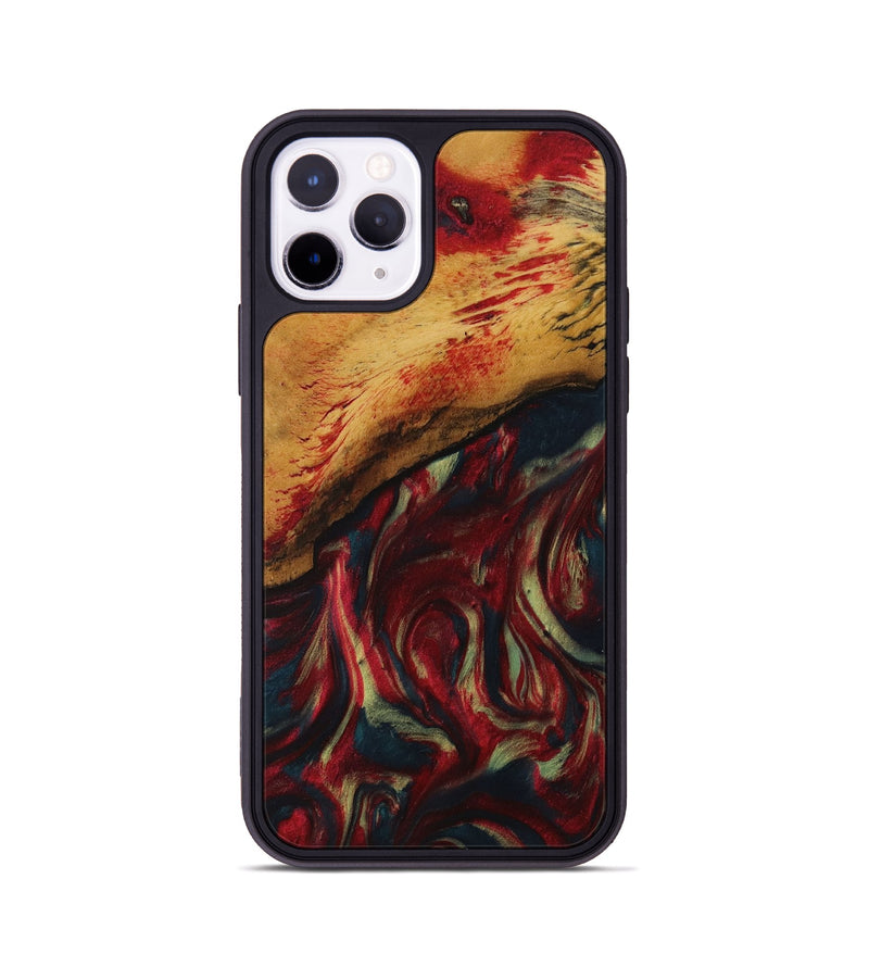 iPhone 11 Pro Wood Phone Case - Deegan (Red, 730698)