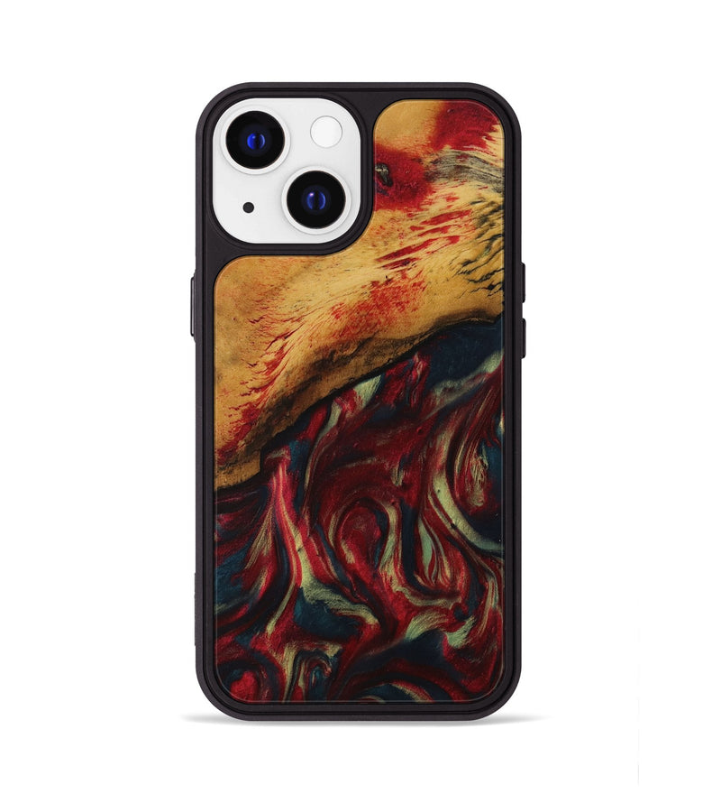 iPhone 13 Wood Phone Case - Deegan (Red, 730698)