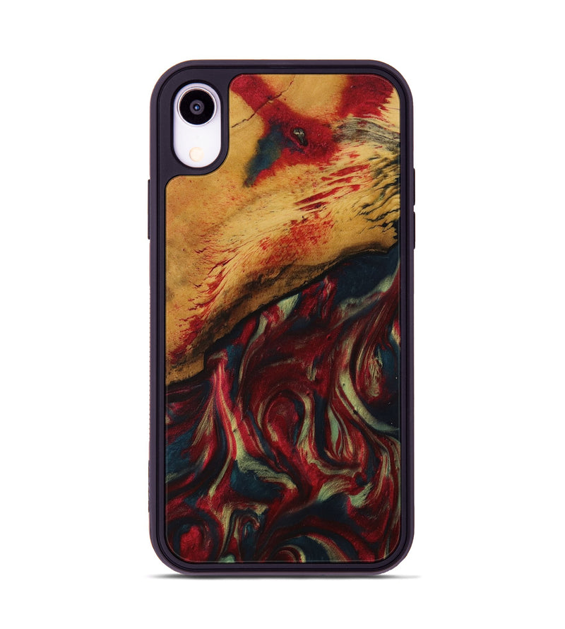 iPhone Xr Wood Phone Case - Deegan (Red, 730698)