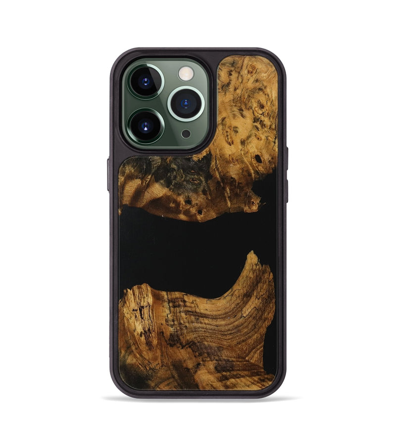 iPhone 13 Pro Wood Phone Case - Tianbao (Pure Black, 730702)