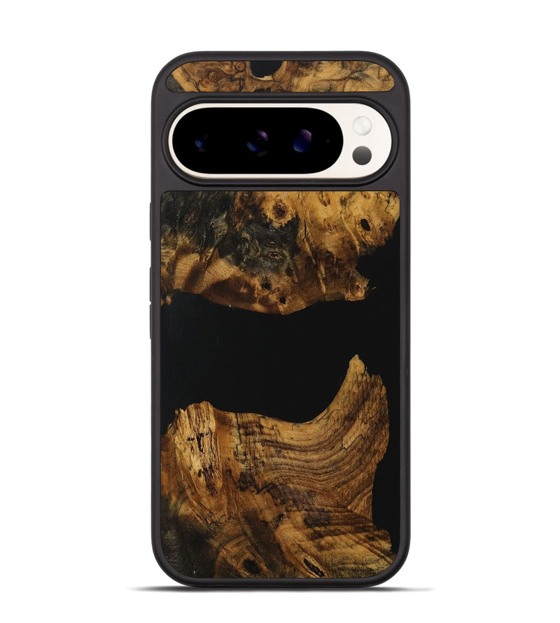 Pixel 9 Pro Wood Phone Case - Tianbao (Pure Black, 730702)