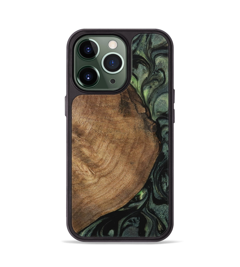 iPhone 13 Pro Wood Phone Case - Ramsey (Green, 730703)