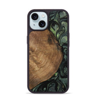 iPhone 15 Wood Phone Case - Ramsey (Green, 730703)