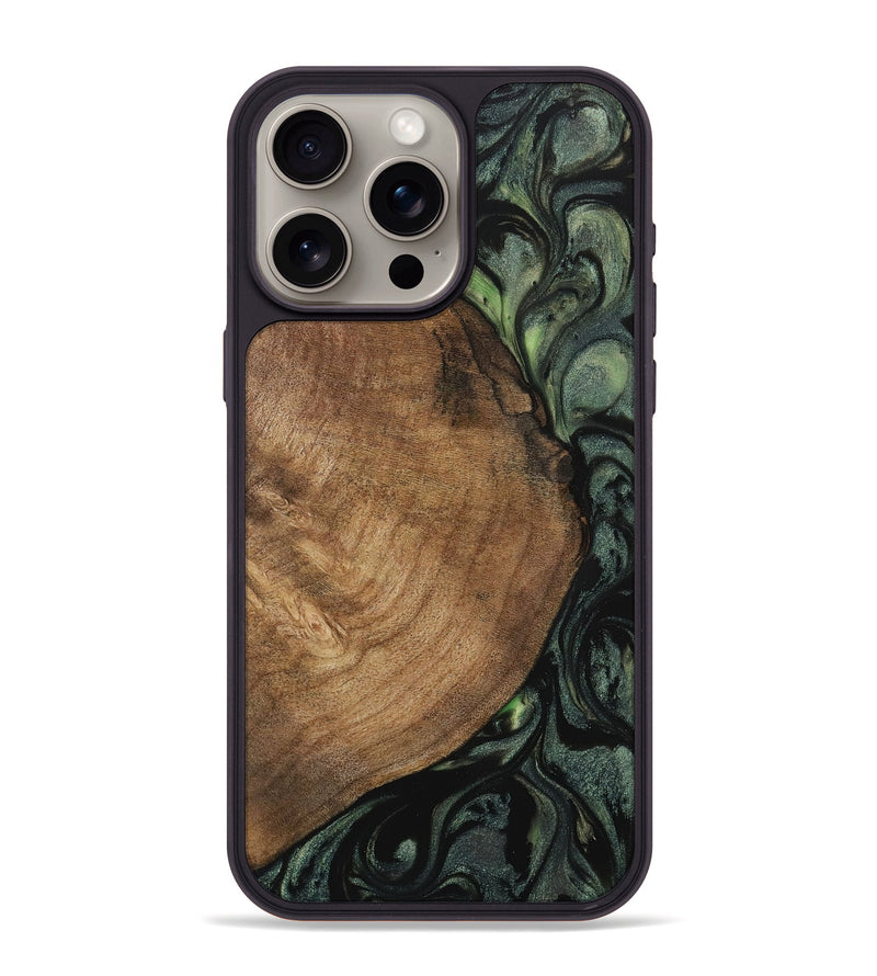 iPhone 15 Pro Max Wood Phone Case - Ramsey (Green, 730703)