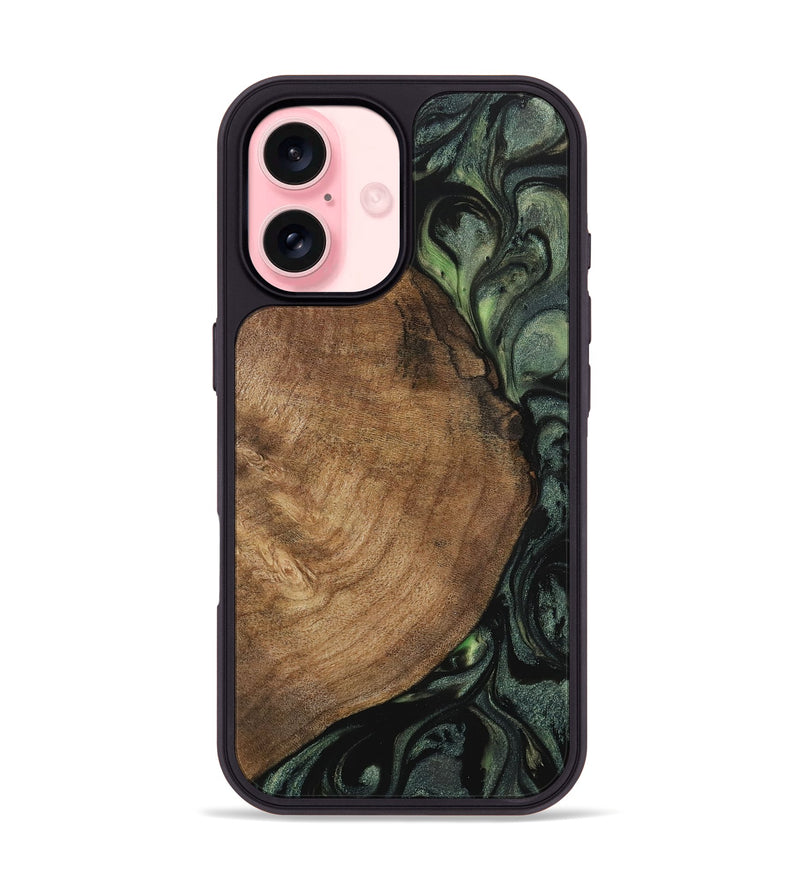 iPhone 16 Wood Phone Case - Ramsey (Green, 730703)