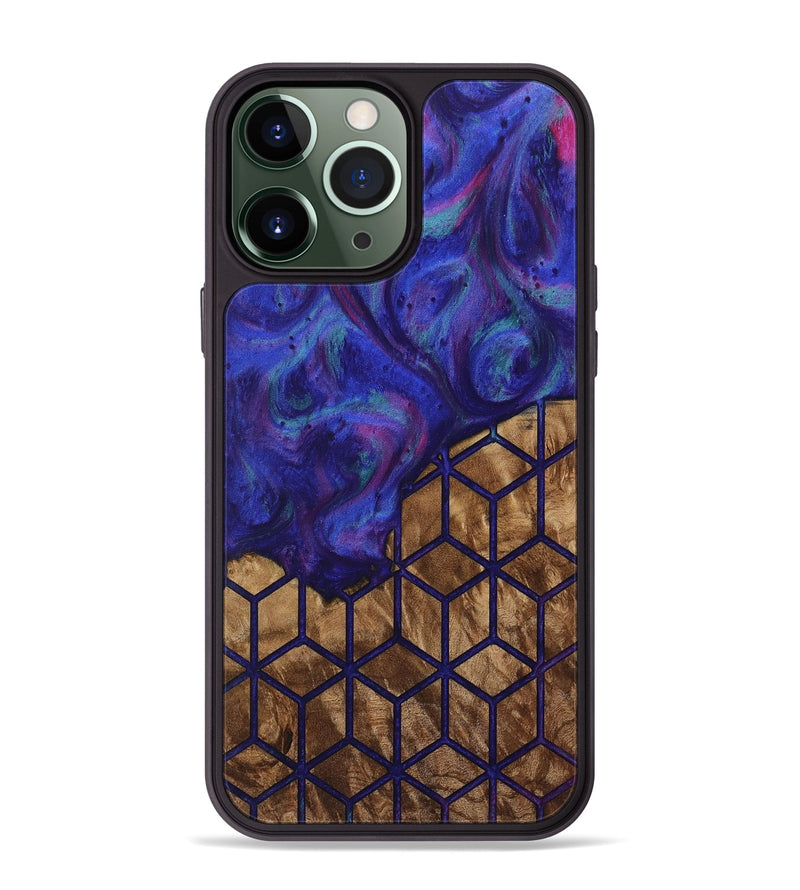 iPhone 13 Pro Max Wood Phone Case - Lucilia (Pattern, 730717)