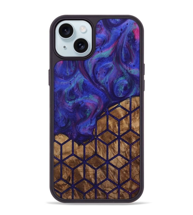 iPhone 15 Plus Wood Phone Case - Lucilia (Pattern, 730717)