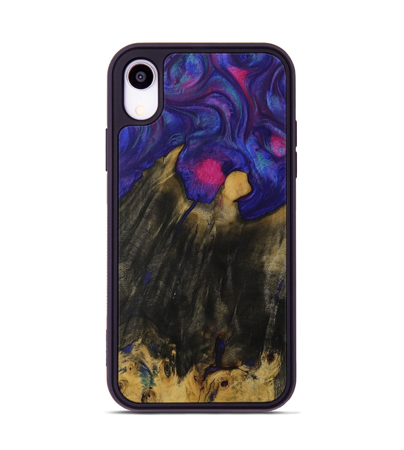 iPhone Xr Wood Phone Case - Shanti (Purple, 730732)