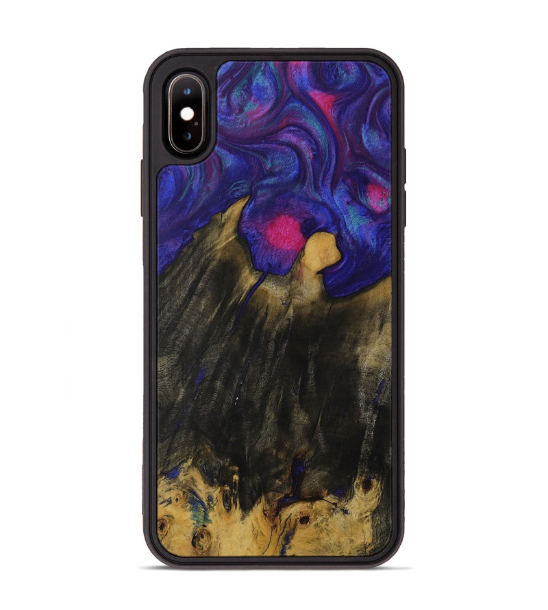 iPhone Xs Max Wood Phone Case - Shanti (Purple, 730732)