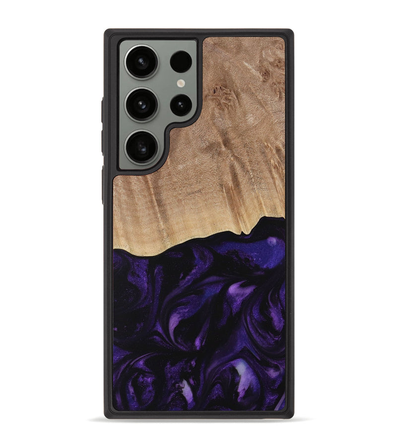 Galaxy S23 Ultra Wood Phone Case - Jacek (Purple, 730735)