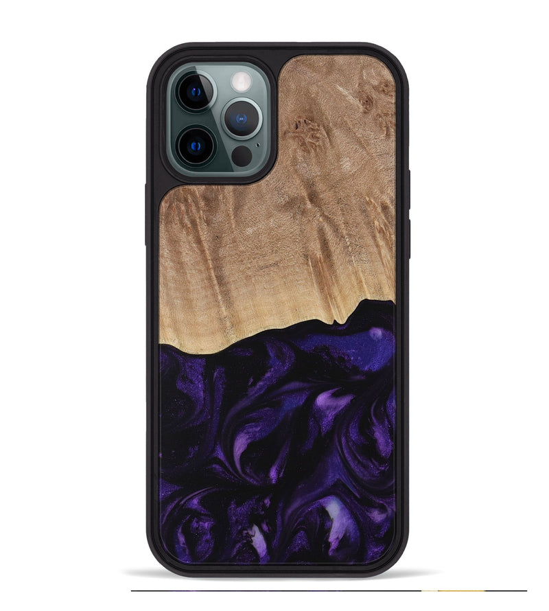 iPhone 12 Pro Max Wood Phone Case - Jacek (Purple, 730735)