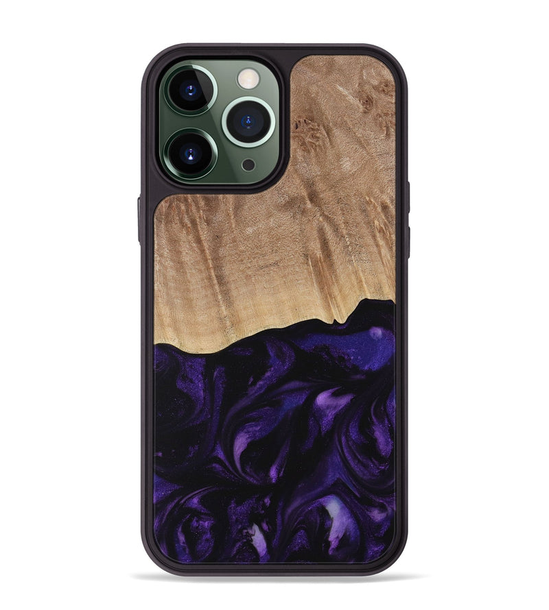 iPhone 13 Pro Max Wood Phone Case - Jacek (Purple, 730735)